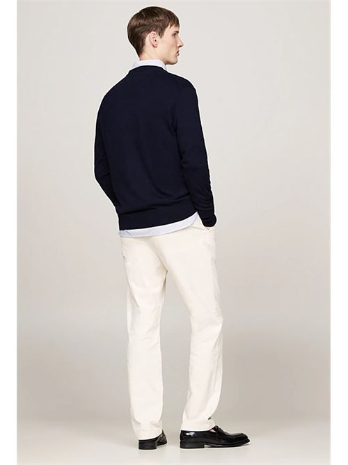 pima org ctn cashmere v neck Tommy Hilfiger | MW0MW28047DW5.DW5